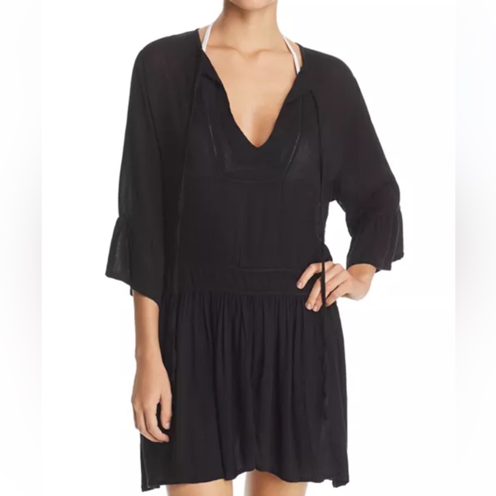 ViX Solid Agata Dress Swim Cover-Up Size S